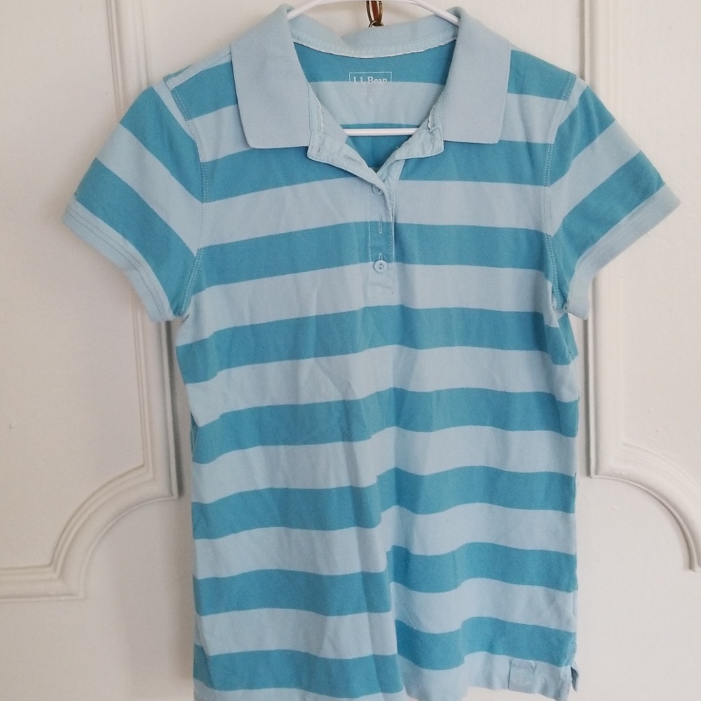 Striped polo tee